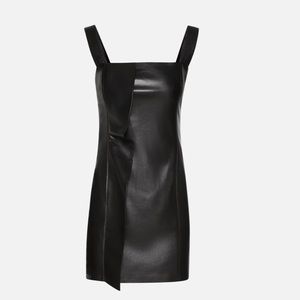 New Nanushka Draped Vegan Leather Dress P